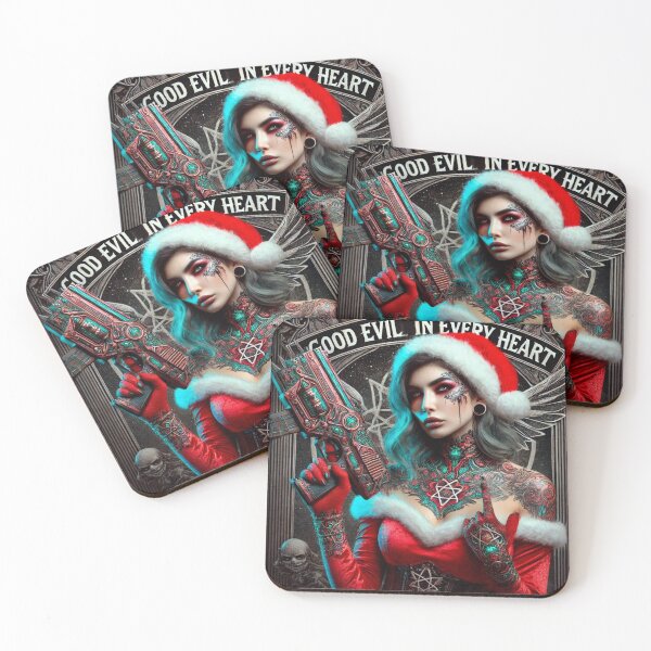 Item preview, Gothic Punk Santa Tattooed Blaster designed and sold by Voodoo Store Paranormal Collections.