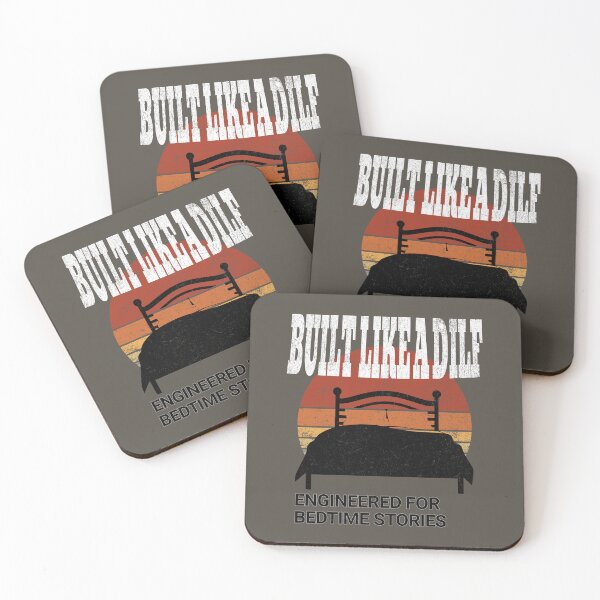 Item preview, vintage Built Like a DILF – Engineered for Bedtime Stories Funny Dad designed and sold by LuxeGraphix.