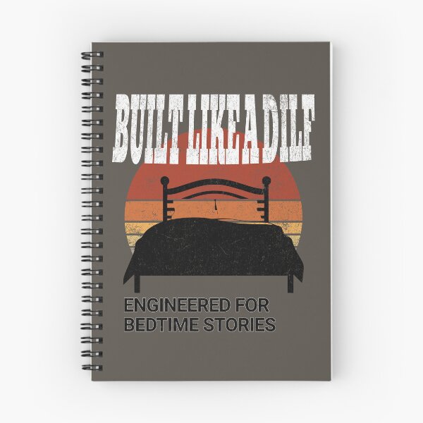 Item preview, vintage Built Like a DILF – Engineered for Bedtime Stories Funny Dad designed and sold by LuxeGraphix.