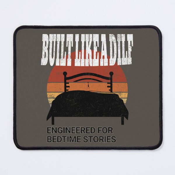Item preview, vintage Built Like a DILF – Engineered for Bedtime Stories Funny Dad designed and sold by LuxeGraphix.