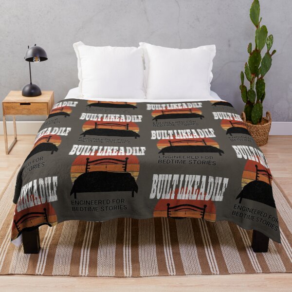 Item preview, vintage Built Like a DILF – Engineered for Bedtime Stories Funny Dad designed and sold by LuxeGraphix.