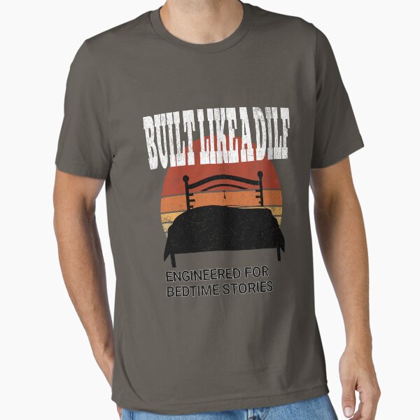 Item preview, vintage Built Like a DILF – Engineered for Bedtime Stories Funny Dad designed and sold by LuxeGraphix.