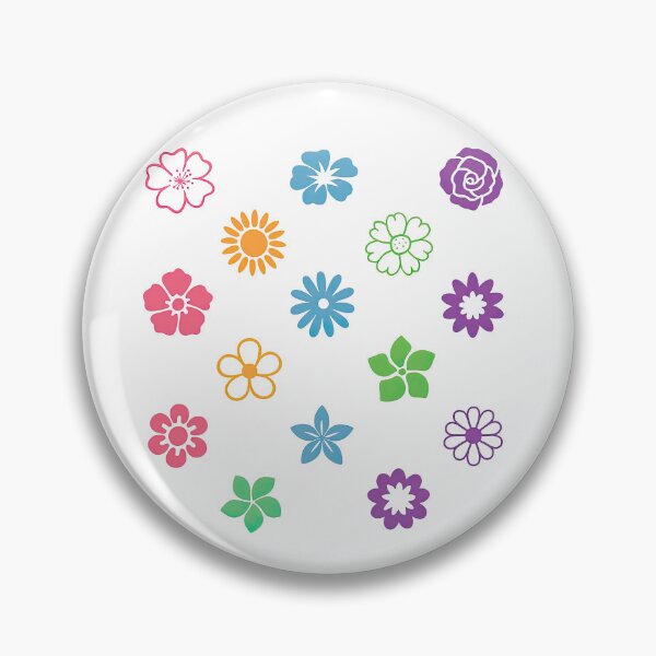 Item preview, Colorful Flower Doodle Set in Various Styles designed and sold by ArtfulWeave.
