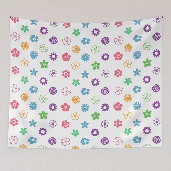 Item preview, Colorful Flower Doodle Set in Various Styles designed and sold by ArtfulWeave.