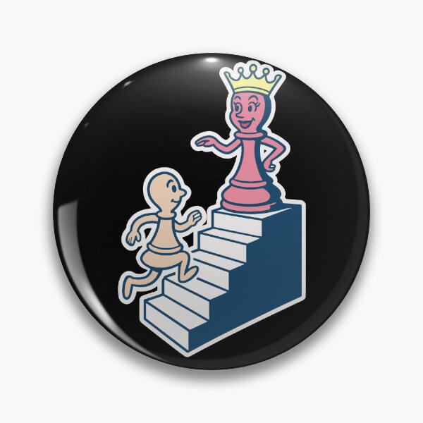 Item preview, Chess Player Pawn Meets Queen Chess Lovers designed and sold by LuminOrb.