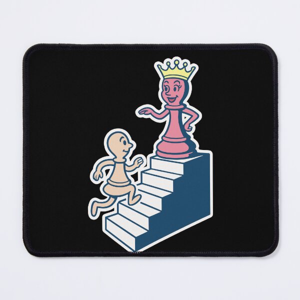 Item preview, Chess Player Pawn Meets Queen Chess Lovers designed and sold by LuminOrb.