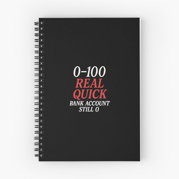 Item preview, 0–100 Real Quick, Bank Account Still 0 – Car Meme Sticker designed and sold by BoostedBy13.