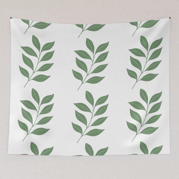Item preview, Elegant Green Leaf Branch Illustration designed and sold by ArtfulWeave.