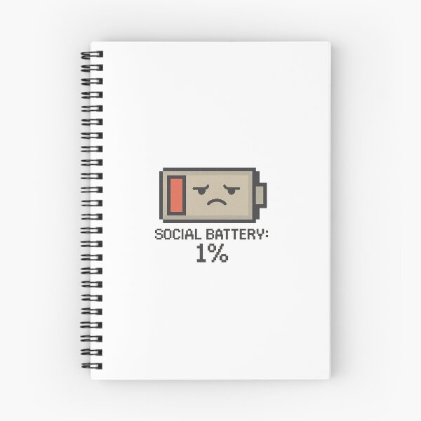Item preview, Social Battery: 1% designed and sold by PastelLab.