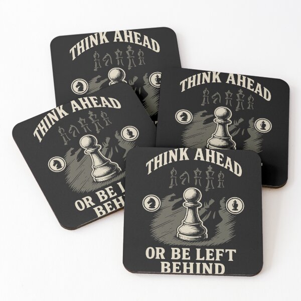 Item preview, Think Ahead Or Be Left Behind Chess Player Board designed and sold by LuminOrb.