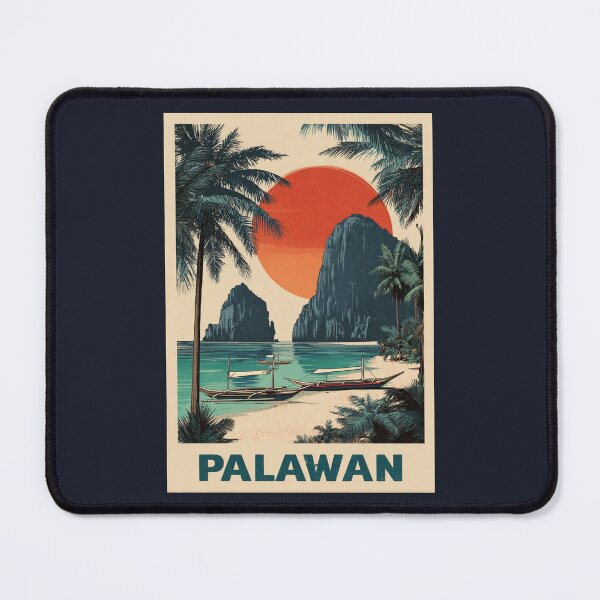 Item preview, A Vintage Travel Illustration of the Palawan - Philippines designed and sold by GoodOldVintage.