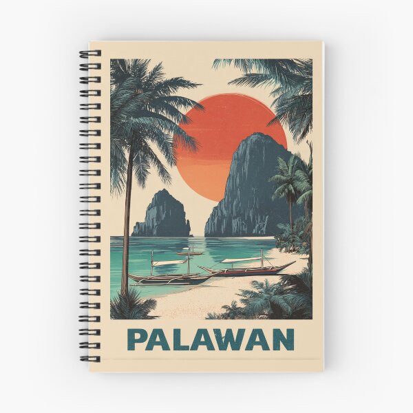 Item preview, A Vintage Travel Illustration of the Palawan - Philippines designed and sold by GoodOldVintage.