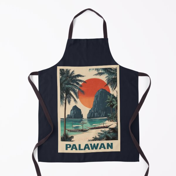 Item preview, A Vintage Travel Illustration of the Palawan - Philippines designed and sold by GoodOldVintage.