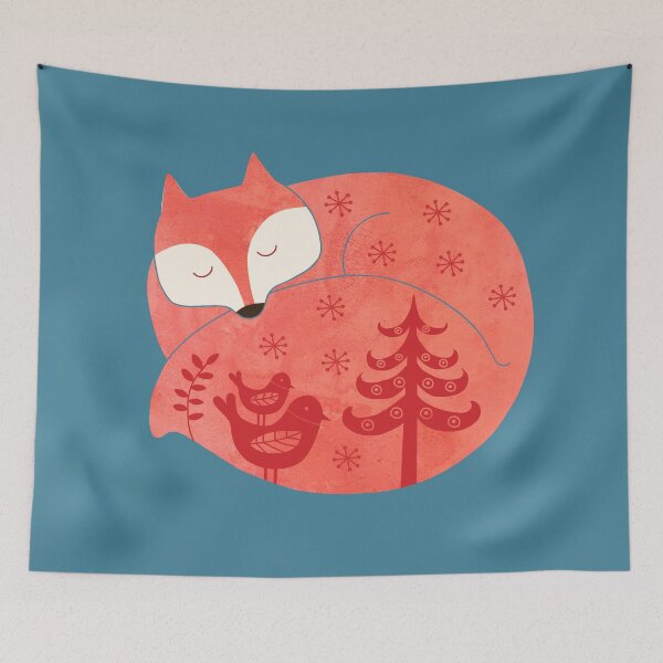 Item preview, Sleeping fox designed and sold by Milkyprint.