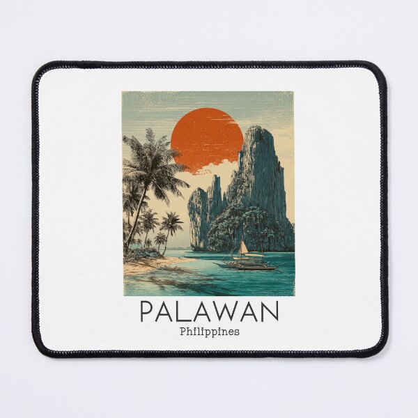 Item preview, A Vintage Travel Illustration of the Palawan - Philippines designed and sold by GoodOldVintage.