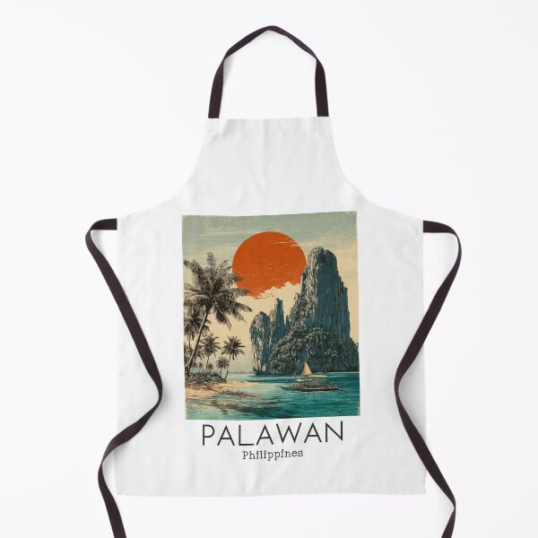 Item preview, A Vintage Travel Illustration of the Palawan - Philippines designed and sold by GoodOldVintage.
