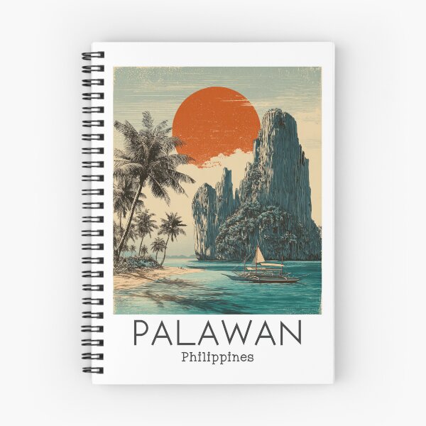 Artikelvorschau, Eine Vintage Reiseillustration der Palawan - Philippinen entworfen und verkauft von GoodOldVintage.