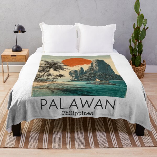 Item preview, A Vintage Travel Illustration of the Palawan - Philippines designed and sold by GoodOldVintage.