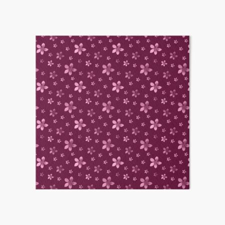 Artikel-Vorschau von Romantisches rosa Aquarell Blumen auf sattem Burgunder Hintergrund, designt und verkauft von Designs by christel_treiber.
