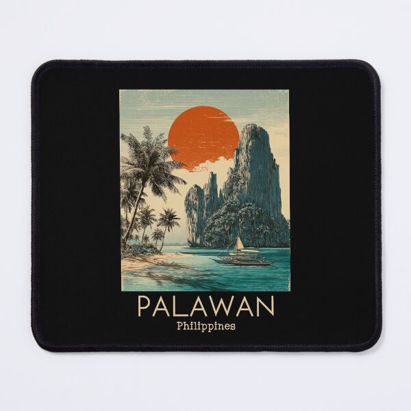 Item preview, A Vintage Travel Illustration of the Palawan - Philippines designed and sold by GoodOldVintage.