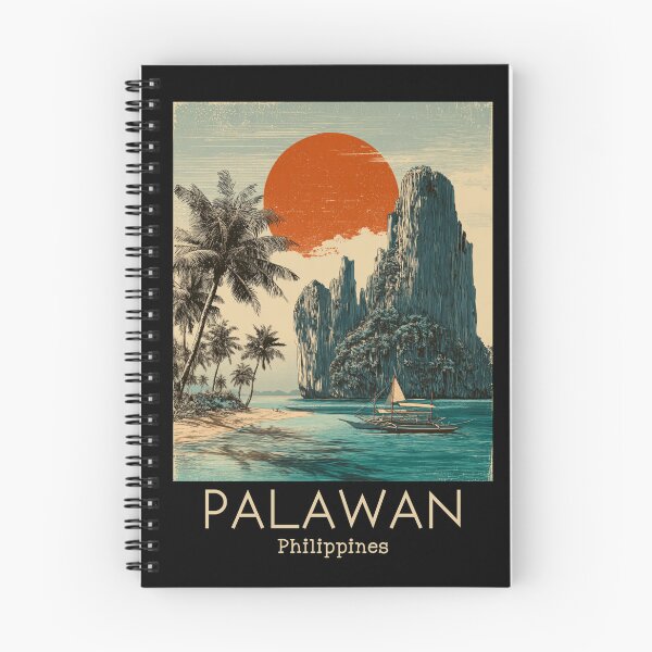 Item preview, A Vintage Travel Illustration of the Palawan - Philippines designed and sold by GoodOldVintage.