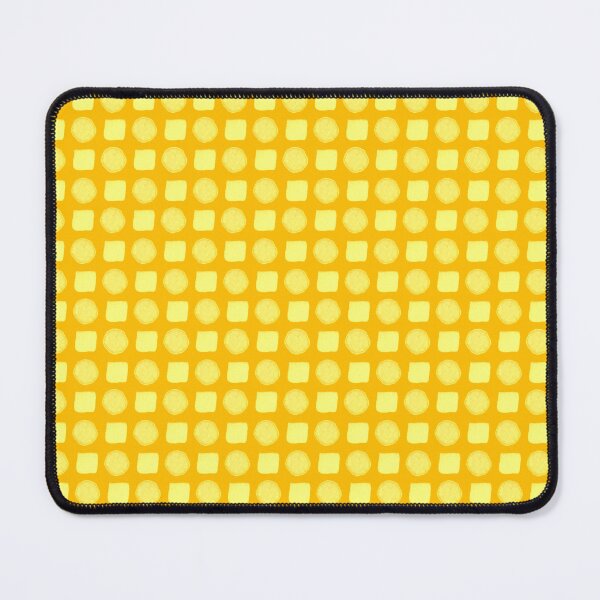Item preview, Sunny Geometric Circles & Squares Pattern monochrom yellow designed and sold by Designs by christel_treiber.