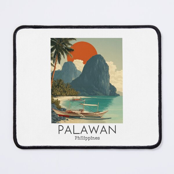 Item preview, A Vintage Travel Illustration of the Palawan - Philippines designed and sold by GoodOldVintage.