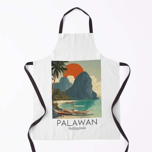 Item preview, A Vintage Travel Illustration of the Palawan - Philippines designed and sold by GoodOldVintage.