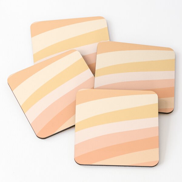 Item preview, Peach Abstract Wavy Stripes designed and sold by JulzPink.