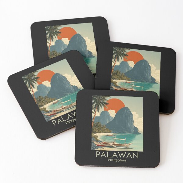 Item preview, A Vintage Travel Illustration of the Palawan - Philippines designed and sold by GoodOldVintage.