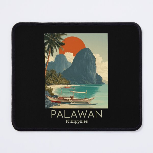 Item preview, A Vintage Travel Illustration of the Palawan - Philippines designed and sold by GoodOldVintage.