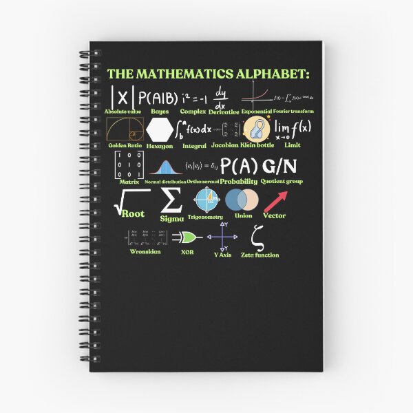 Item preview, The Mathematics Alphabet, cool science and Math designed and sold by NoetherSym.