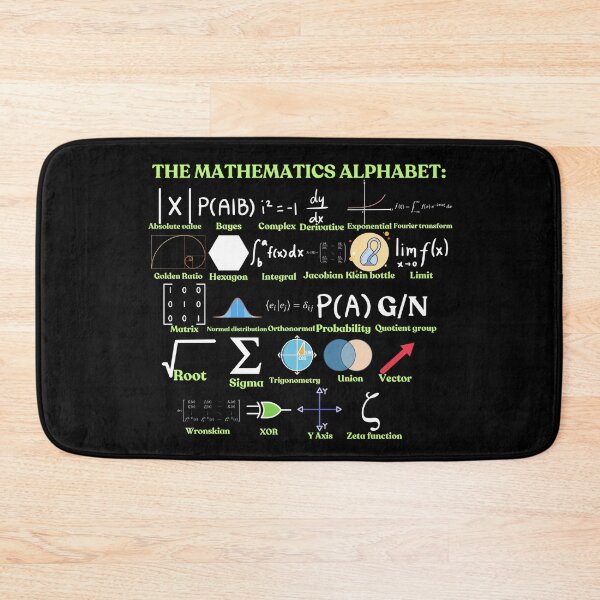 Item preview, The Mathematics Alphabet, cool science and Math designed and sold by NoetherSym.
