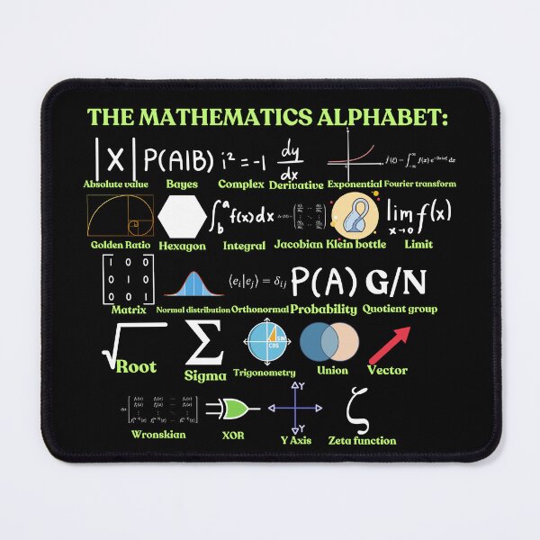 Item preview, The Mathematics Alphabet, cool science and Math designed and sold by NoetherSym.