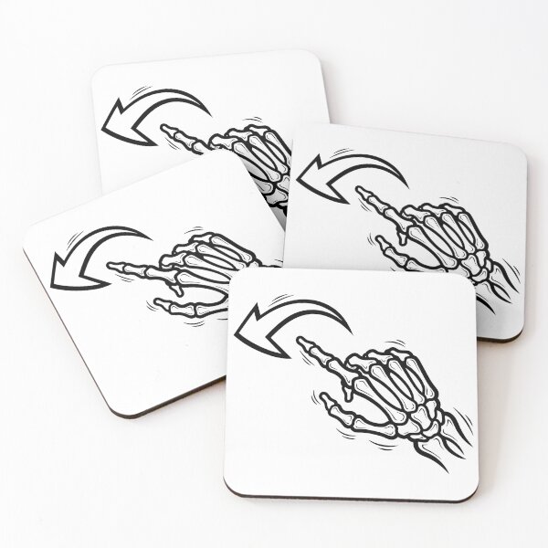 Item preview, Minimalist skeletal hand pointing to drag to the side. designed and sold by AFernandesDSG.