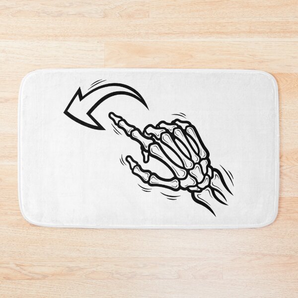 Item preview, Minimalist skeletal hand pointing to drag to the side. designed and sold by AFernandesDSG.
