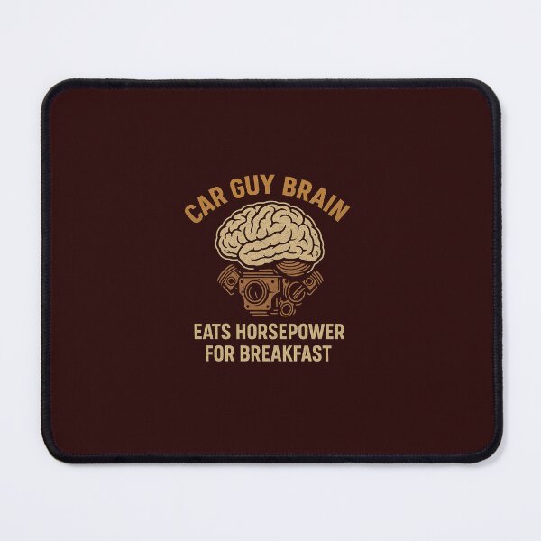 Item preview, Car Guy Brain – Eats Horsepower for Breakfast | Retro Engine Head Design designed and sold by BoostedBy13.