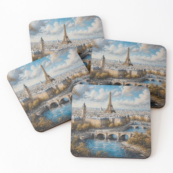 Item preview,  Golden Autumn in Paris – Eiffel Tower & Seine River View designed and sold by MARAFISHOPARTS.
