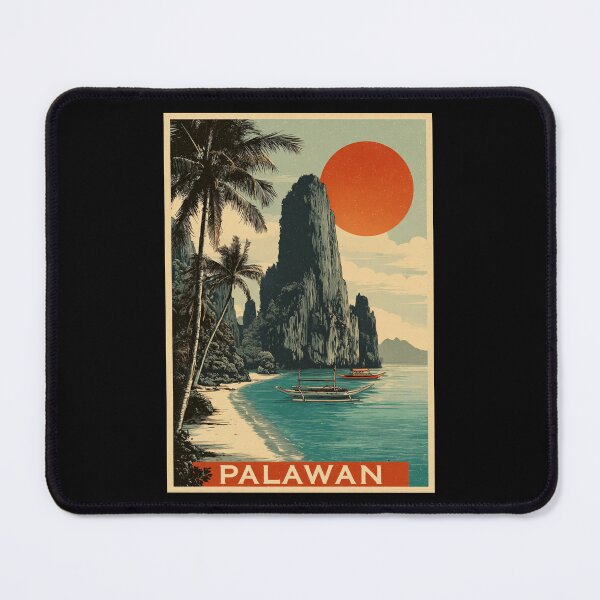 Item preview, A Vintage Travel Illustration of the Palawan - Philippines designed and sold by GoodOldVintage.