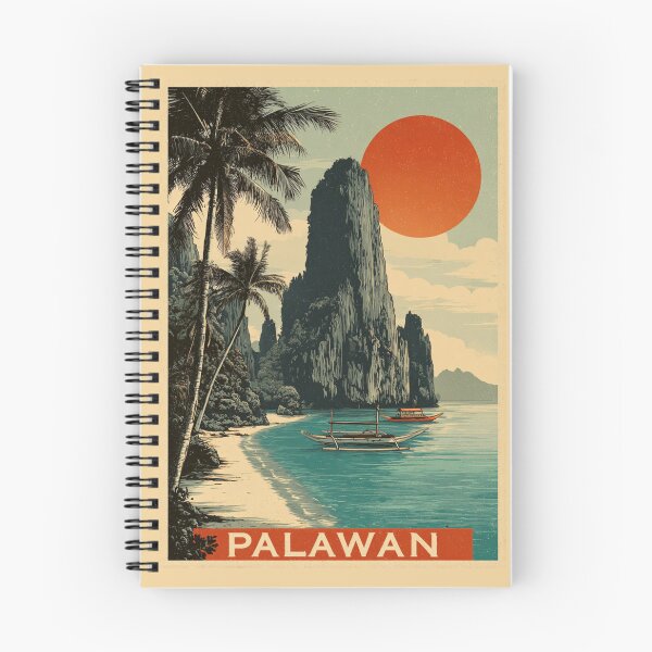 Artikelvorschau, Eine Vintage Reiseillustration der Palawan - Philippinen entworfen und verkauft von GoodOldVintage.