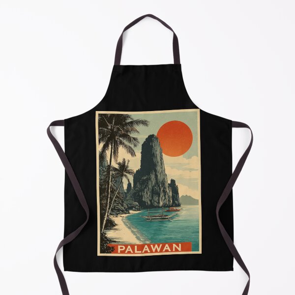 Item preview, A Vintage Travel Illustration of the Palawan - Philippines designed and sold by GoodOldVintage.