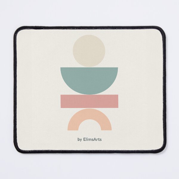Item preview, Pastel Geometric Minimalist Art – Soft Shapes Abstract Design by ElimsArtss designed and sold by ElimsArtss.