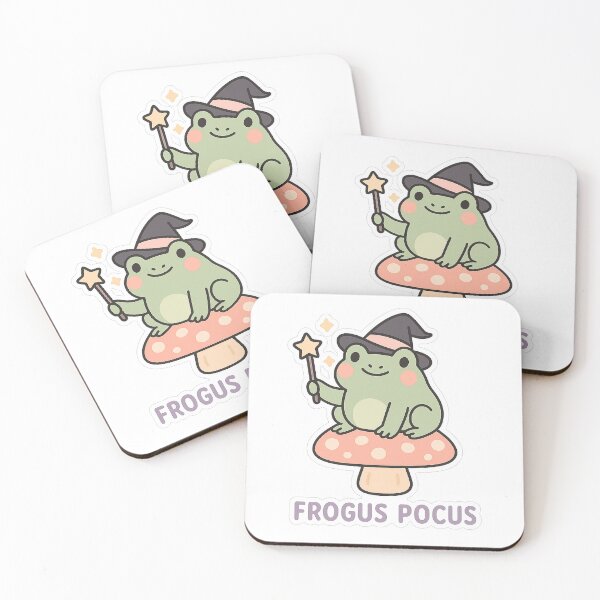 Item preview, Frogus Pocus – Witchy Frog on a Mushroom designed and sold by Thorrdu.