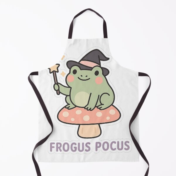 Item preview, Frogus Pocus – Witchy Frog on a Mushroom designed and sold by Thorrdu.