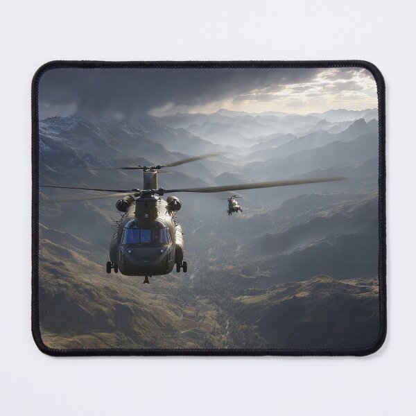 Item preview, Chinooks In The Mountains designed and sold by Skyframe Aviation.