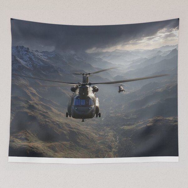 Item preview, Chinooks In The Mountains designed and sold by Skyframe Aviation.