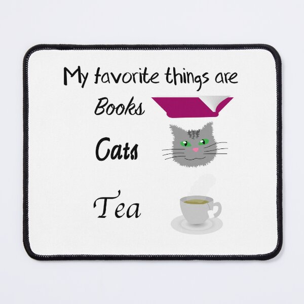 Item preview, Favorite things- books, cats, tea designed and sold by DesignsbyDustin.