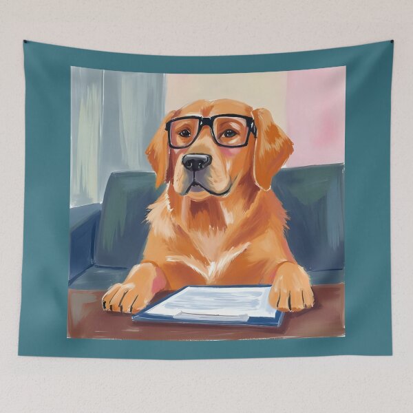 Item preview, Golden Retriever Psychiatrist: Canine Counselor at Work designed and sold by Skyla007.