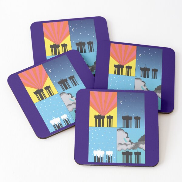 Item preview, Corby Water Towers - Homage to Milton Glaser designed and sold by Kate Anderson Art.