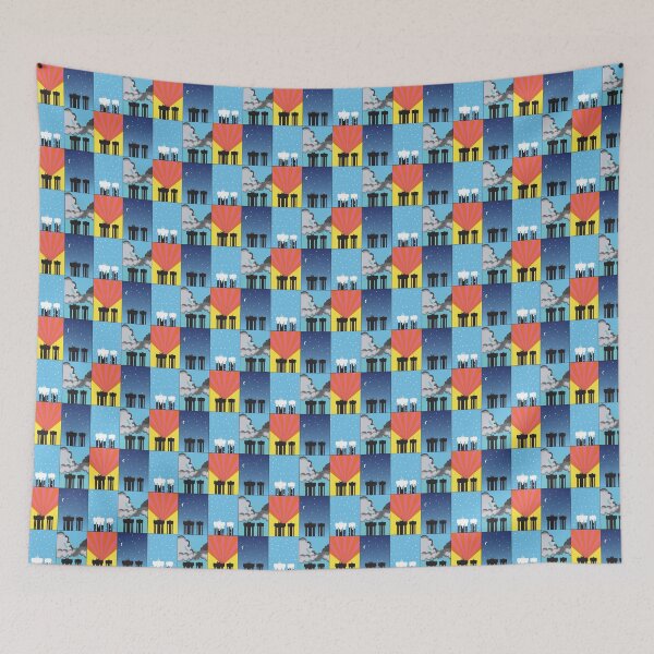 Item preview, Corby Water Towers - Homage to Milton Glaser designed and sold by Kate Anderson Art.
